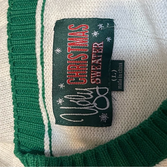 Ugly Christmas sweater reindeer large NEW - Picture 5 of 7